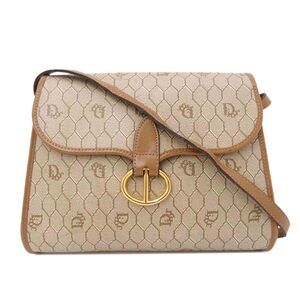 Christian Dior Honeycomb Shoulder Bag Brown